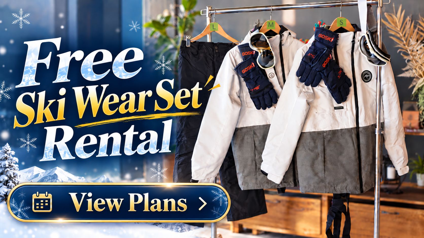Free ski wear rental with the winter stay plan